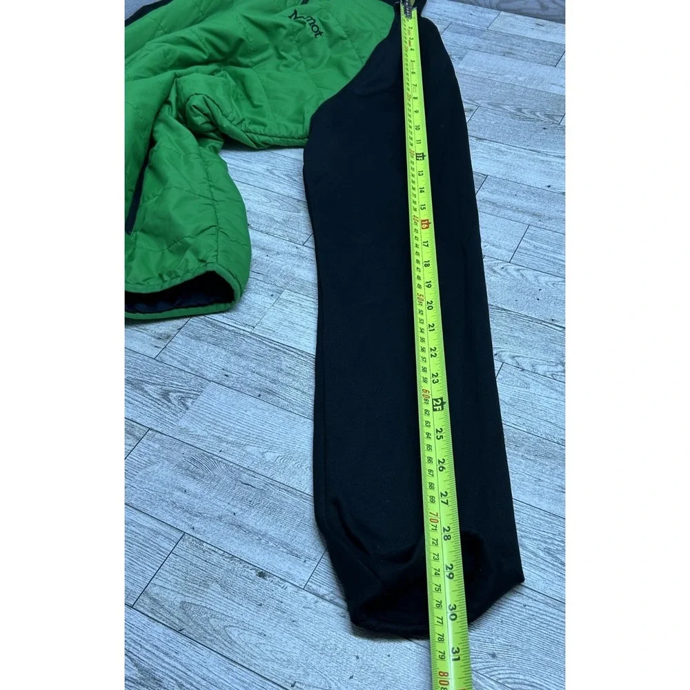 Marmot Mens‎ Jacket Size MEDIUM Green Black Full Zip Light Puffer Preppy Outdoor